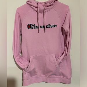 Champion hoodie, pink women’s size small
